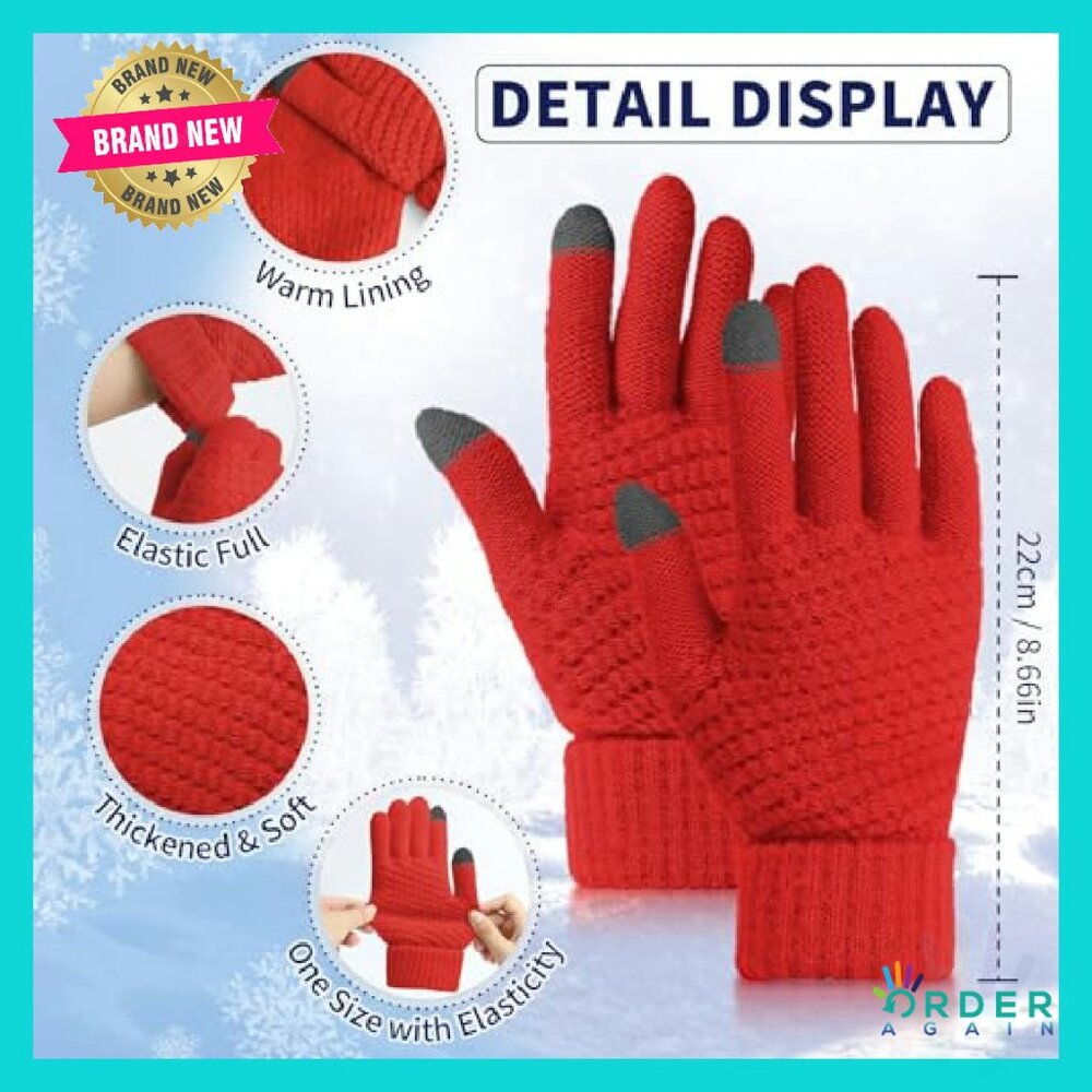 Touchscreen Winter Gloves Set Cold Weather Mitten… - image 5